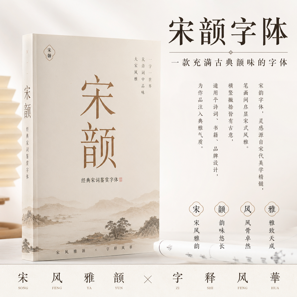 思源宋体扩展字重字库 (12 字重)