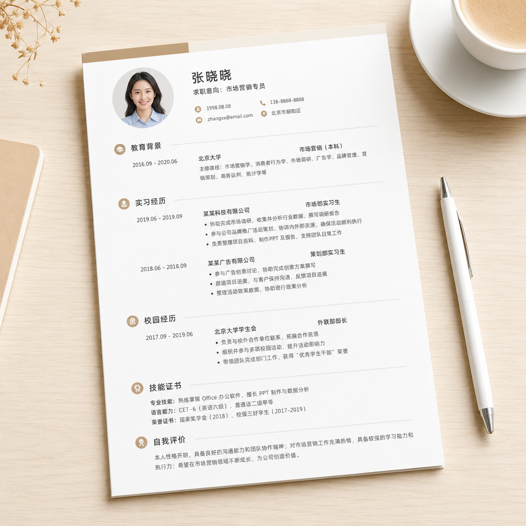 应届生求职简历高分模板 30 套